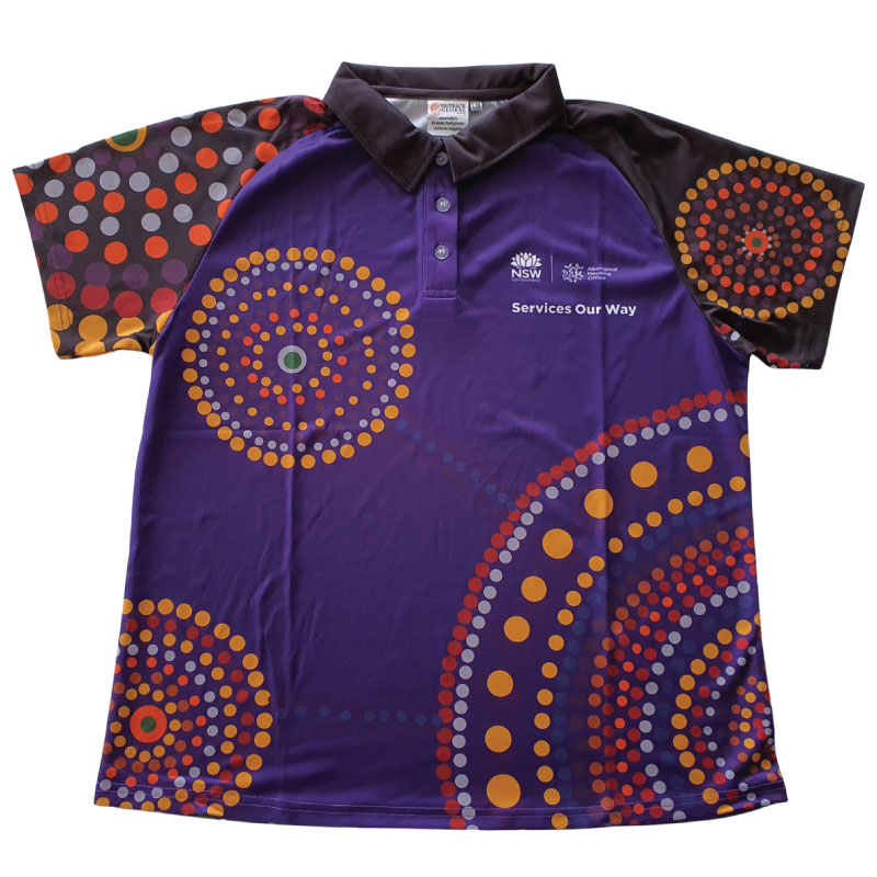 Sublimated Polo Shirts Purple