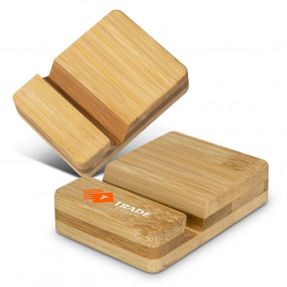 Print on bamboo phone holder