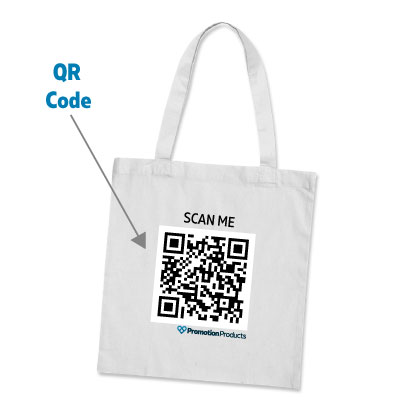 Tote Bag with promotional QR code