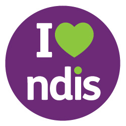 I heart the NDIS logo