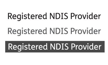 Registered NDIS provider byline