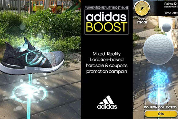 Adidas Boost augmented reality game.