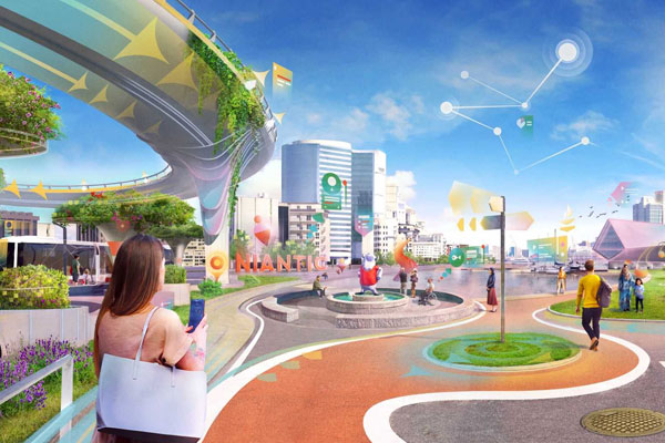 Concept art of metaverse