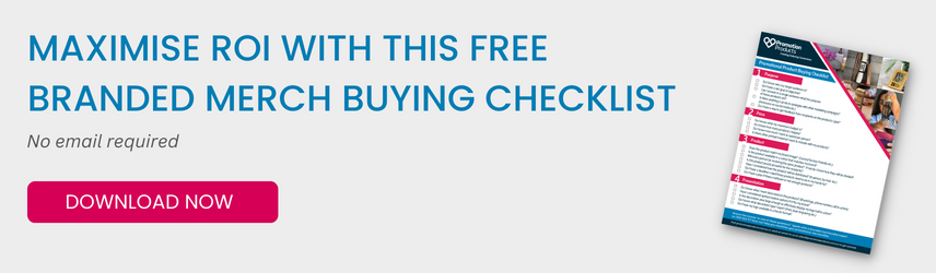 Free branded merch checklist CTA