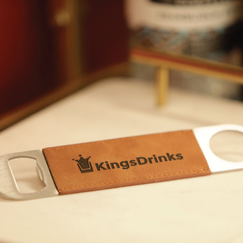 Our Lujo Bottle Openers with laser engraving