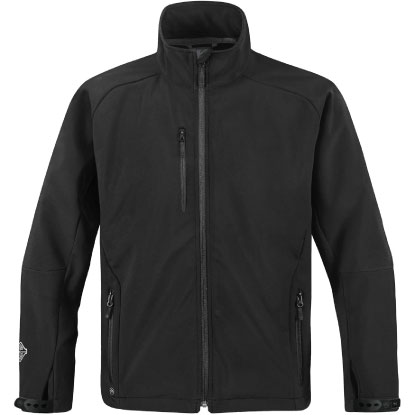 Black 'Good' jacket with zippered front and packets