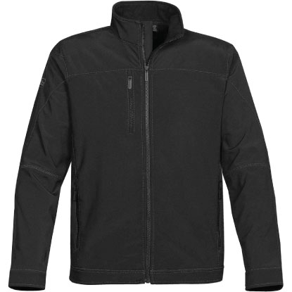 Black 'Better' jacket with zippered front and packets