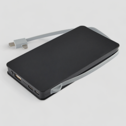 Black and grey unbranded power bank.