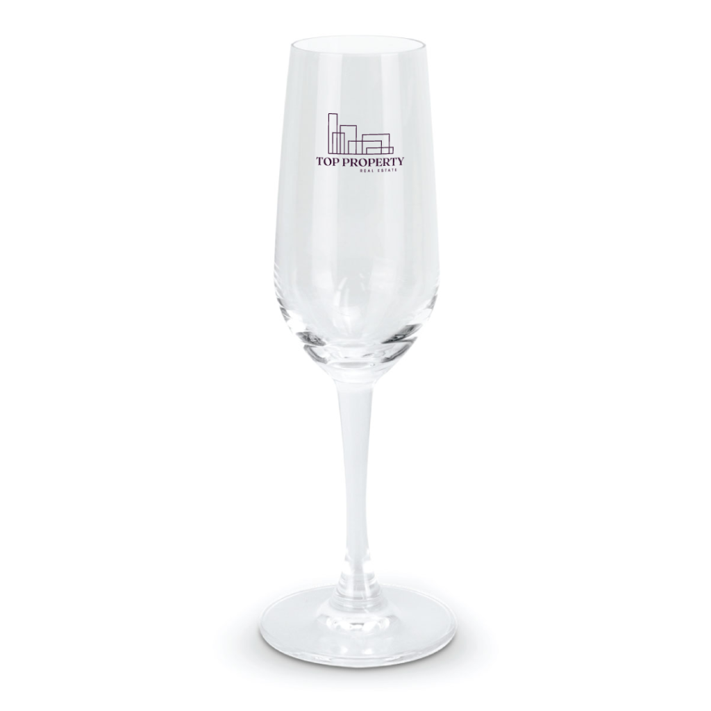  Custom Branded Champagne Flutes