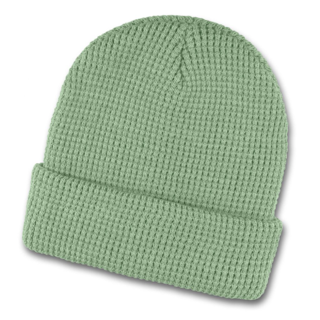 Sage Waffle Knit Beanies