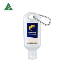 60mL Sanitisers Made In AUS Carabiner