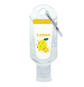 Lemon Scent 60mL Hand Sanitiser Carabiners