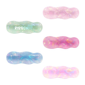 Ripple Iridescent Alligator Hair Clips