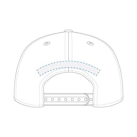 Embroidery Back Curved Decoration Area