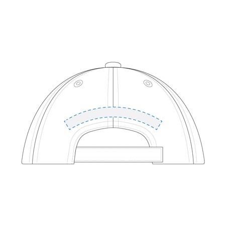 Embroidery Back Curved Decoration Area