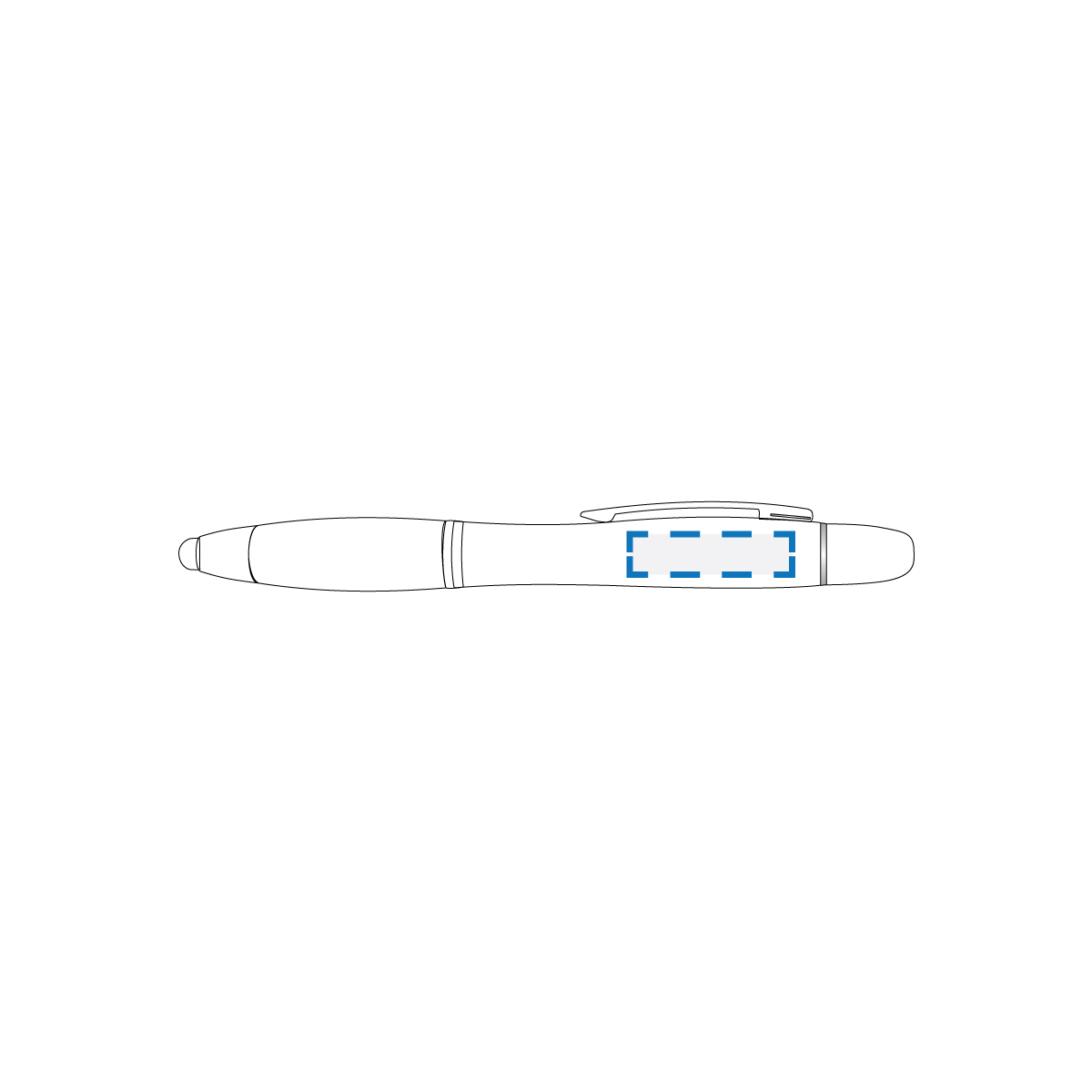 Pad Print Decoration Area (Barrel- 32x8mm LxH)