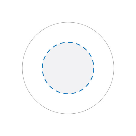 Pad Print Gift Tube Top of Lid Decoration Area