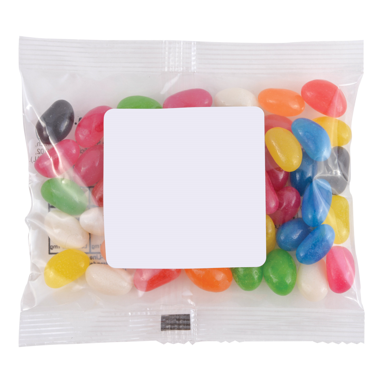 Promotional Assorted Mini Jelly Beans 50g Cello Bags Branded Online