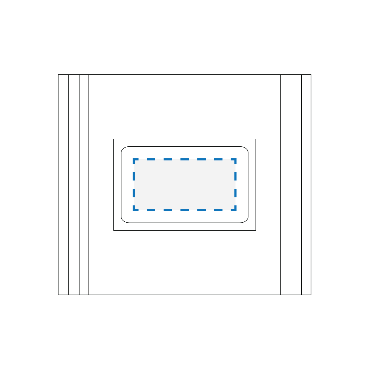 Full Colour Sticker Print Decoration Area (B)