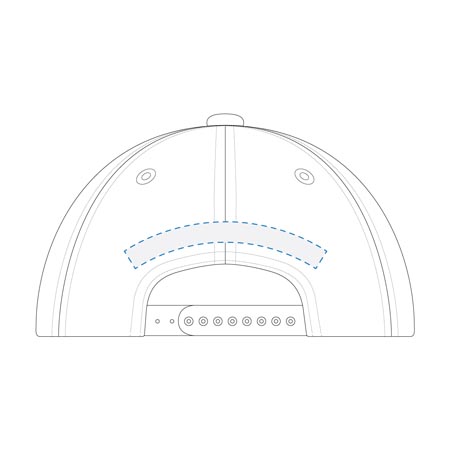 Embroidery Back Curved Decoration Area