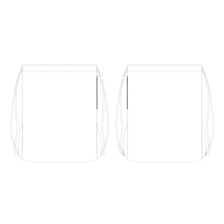 Sublimation Print Front & Back Decoration Area