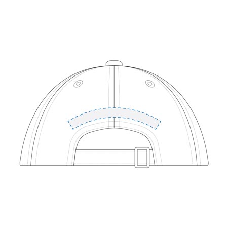 Embroidery Back Curved Decoration Area