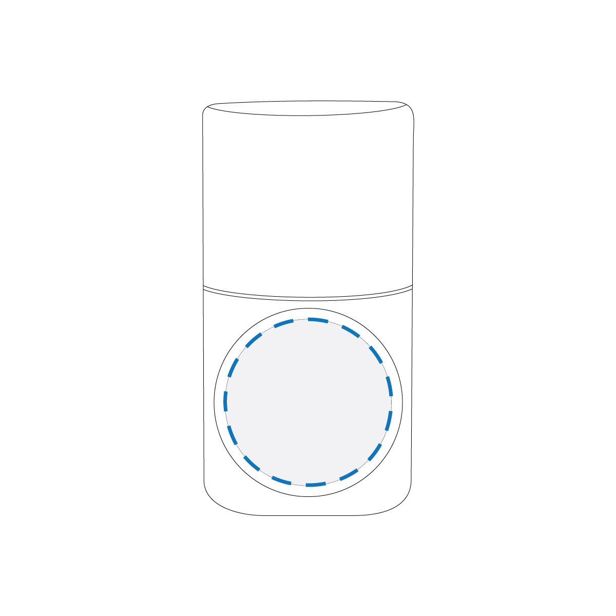 Digital Label Print Decoration Area (Tube- 45mm Diameter)
