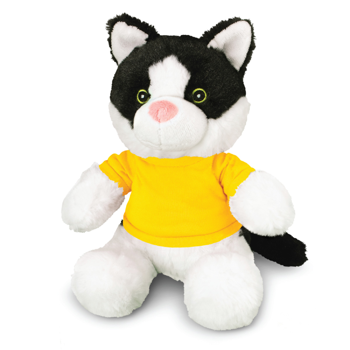 yellow stuffed cat