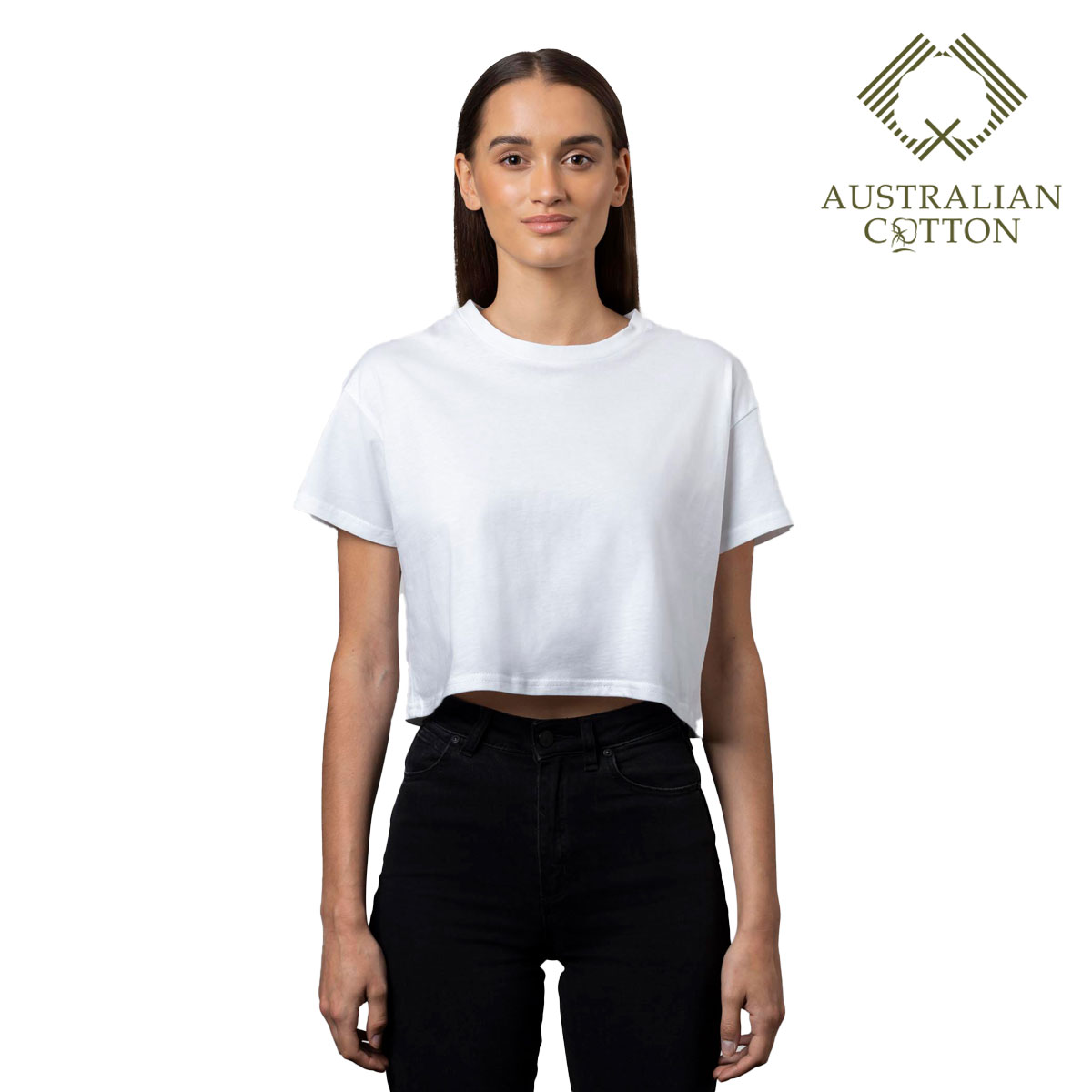 Prmoting Tops Promotional Australian Cotton Womens Cropped Tops | Promotion Products