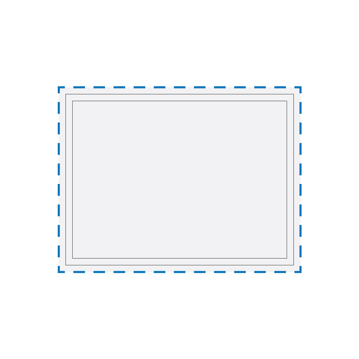 Digital Print Decoration Area (Backing Card)