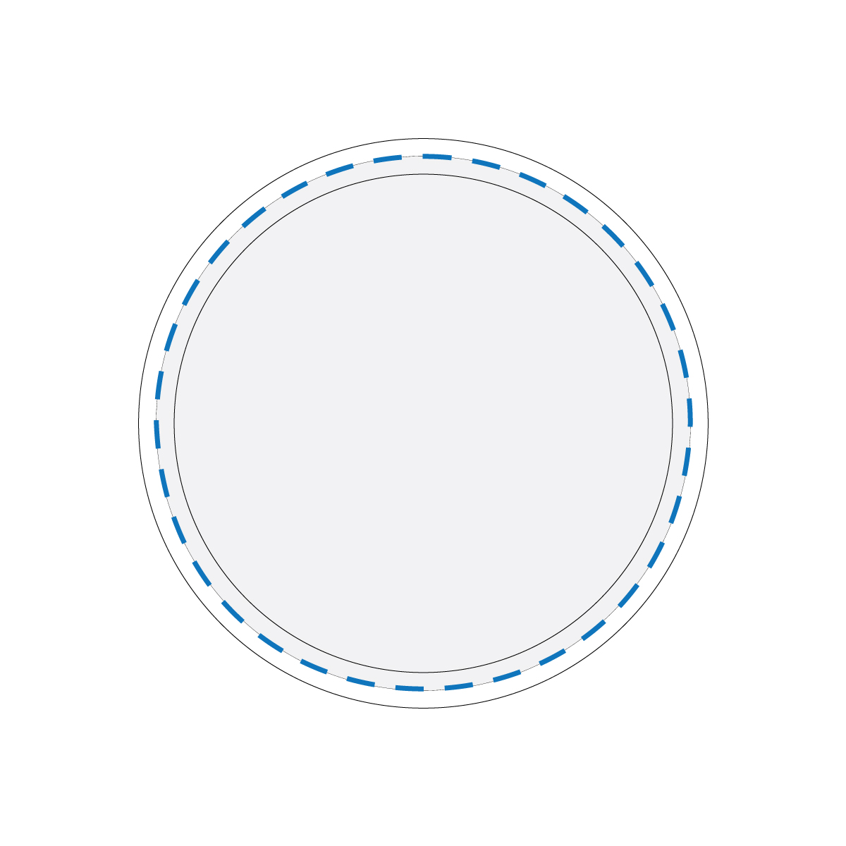 Digital Label Print Decoration Area (Pouch only- Front 90mm Diameter)