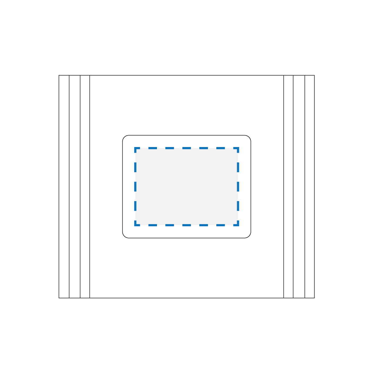 Full Colour Sticker Print Decoration Area (A)