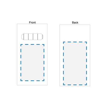 Pad Print Front/Back Decoration Area