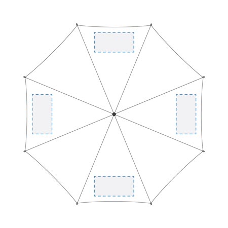 Supacolour 4 Panels Rectangle Decoration Area