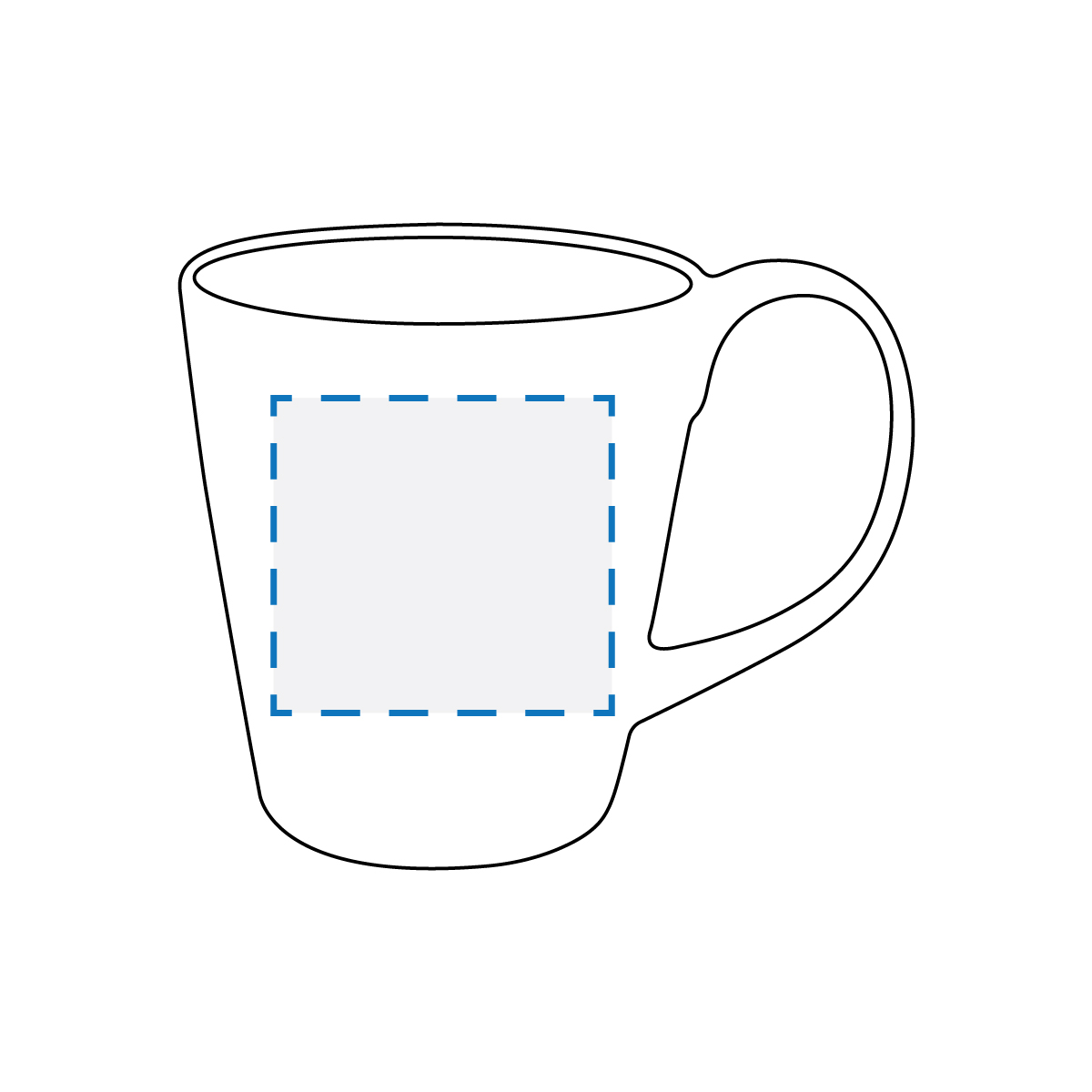 Dye Sublimation Print Decoration Area (Side 1)