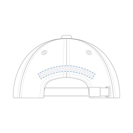 Embroidery Back Curved Decoration Area