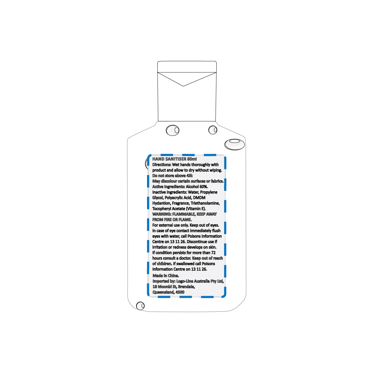 Digital Label Decoration Area (Back)