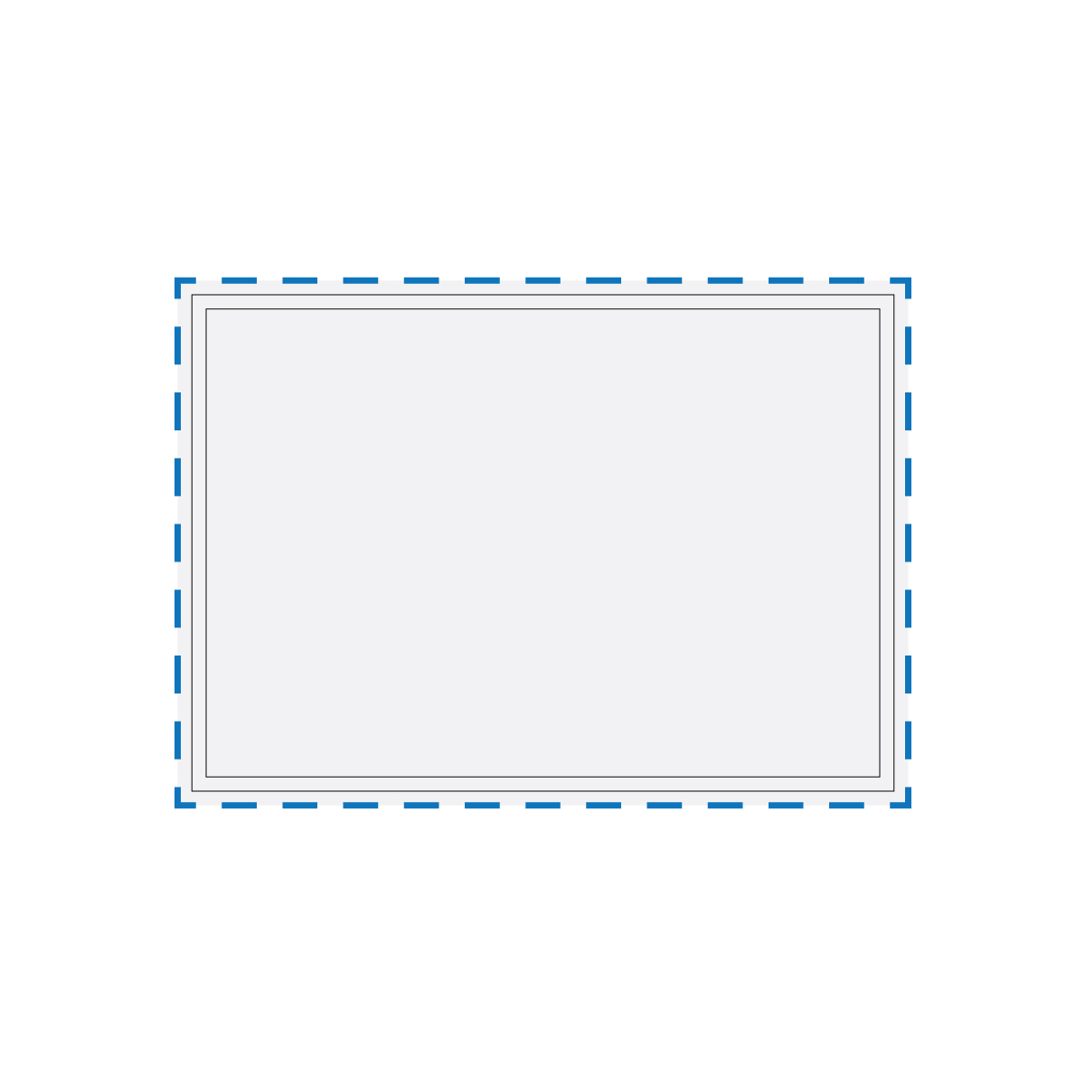 Digital Print Decoration Area (Backing Card- A6 Card)