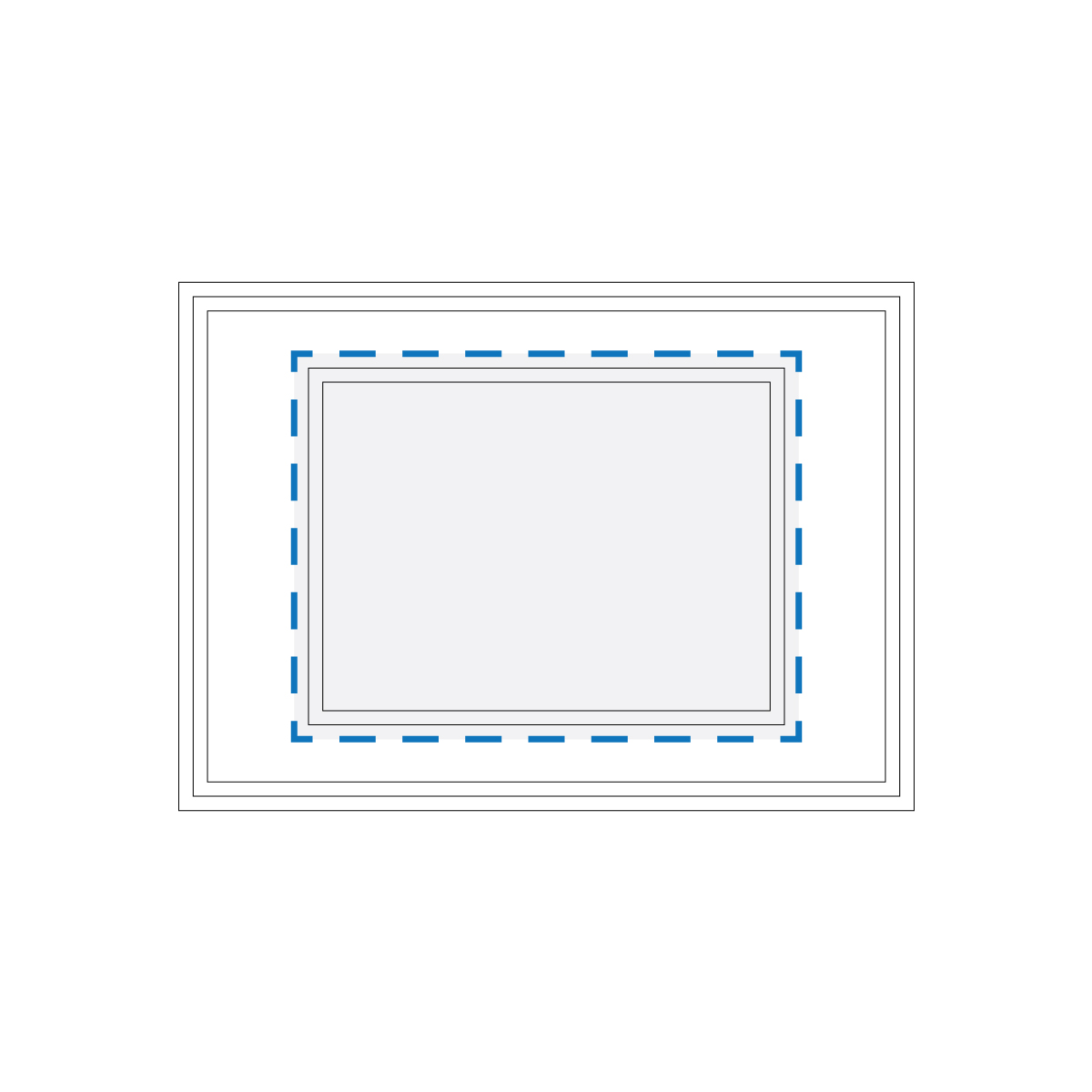 Digital Print Decoration Area (Backing Card)