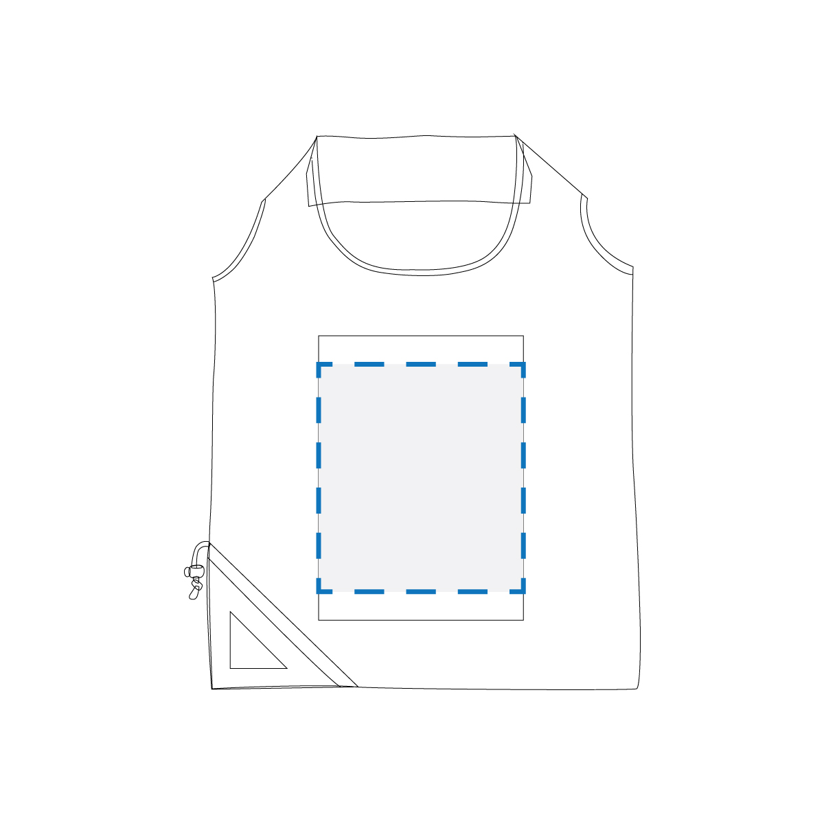 Screen Print Decoration Area (Bag)