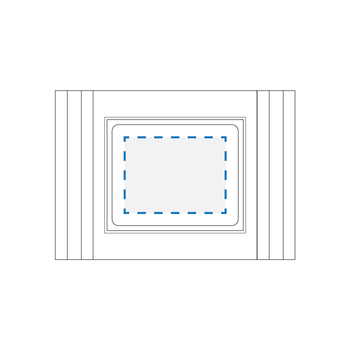 Full Colour Sticker Print Decoration Area (A)