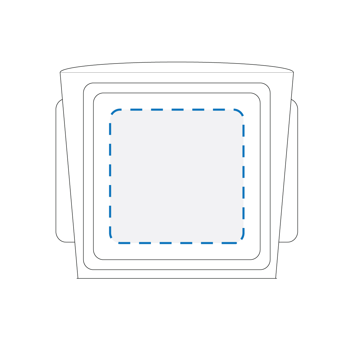 Full Colour Sticker Print Decoration Area (Option 2)