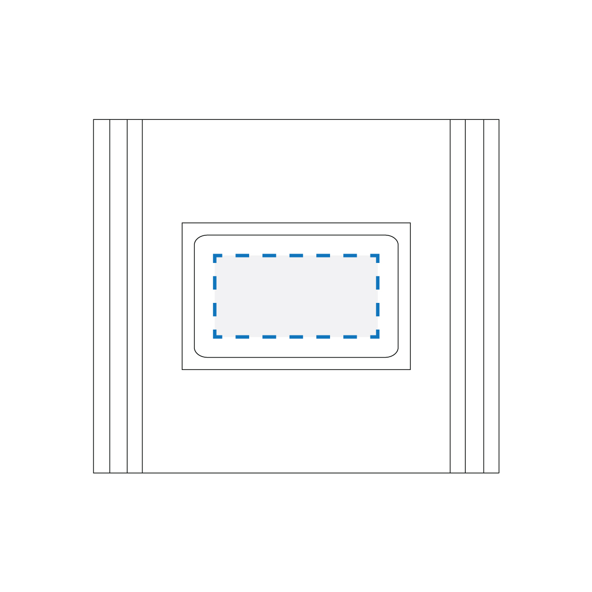 Full Colour Sticker Print Decoration Area (B)