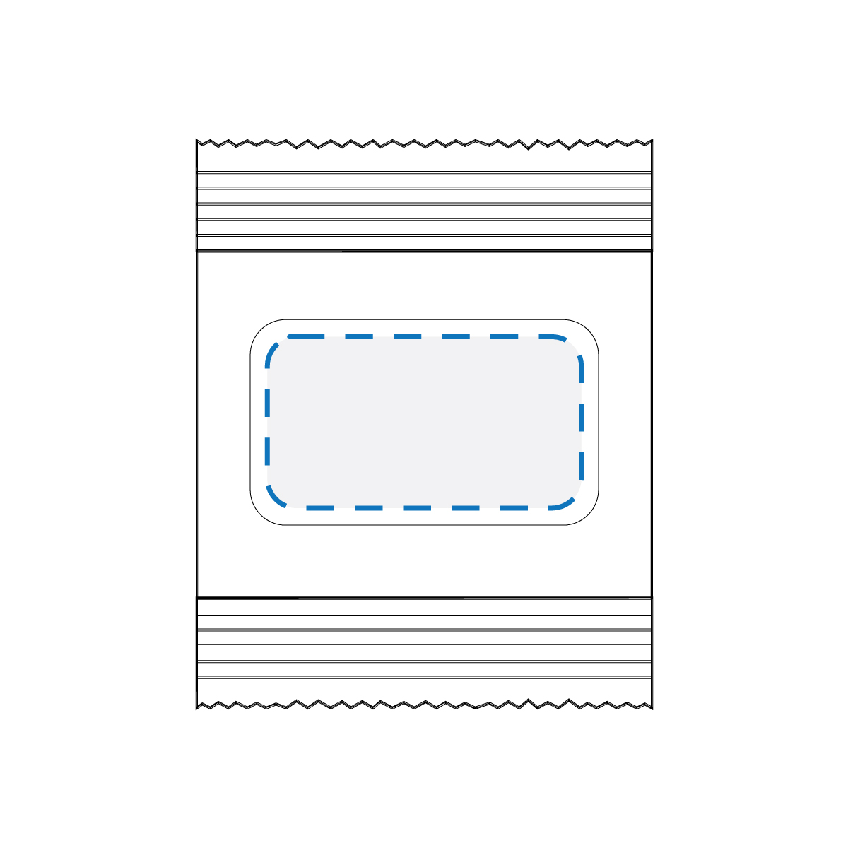 Digital Label Print Decoration Area (Front 55x30mm)