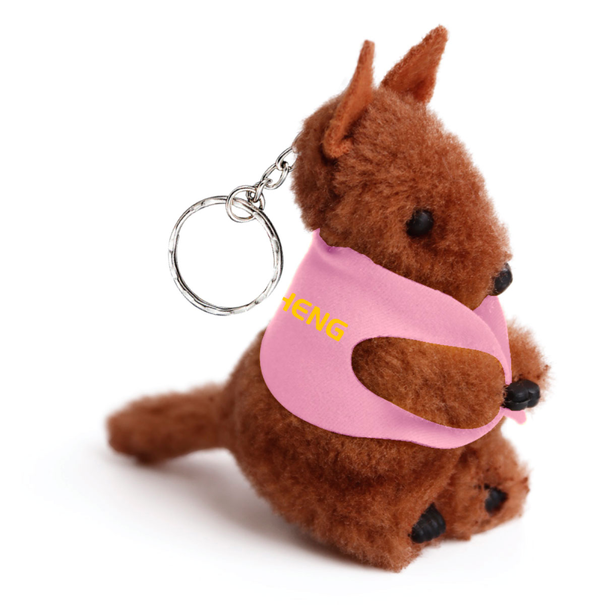 Key Rings Plush Promotional Kangaroo Clip On Plush Toy Keyrings | Promotion Products