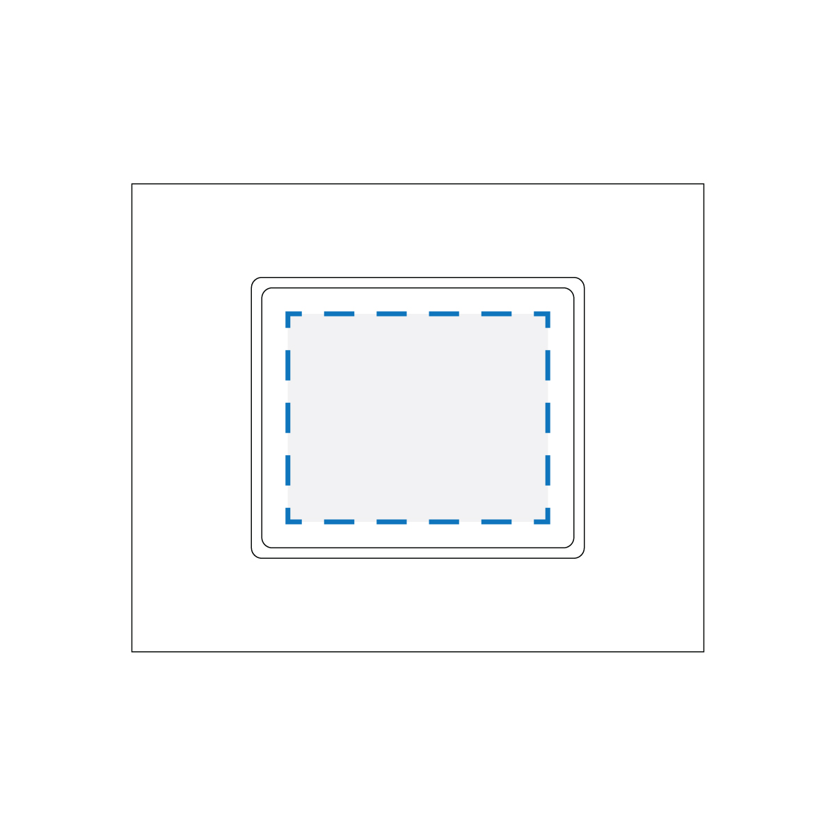 Full Colour Sticker Print Decoration Area (A)