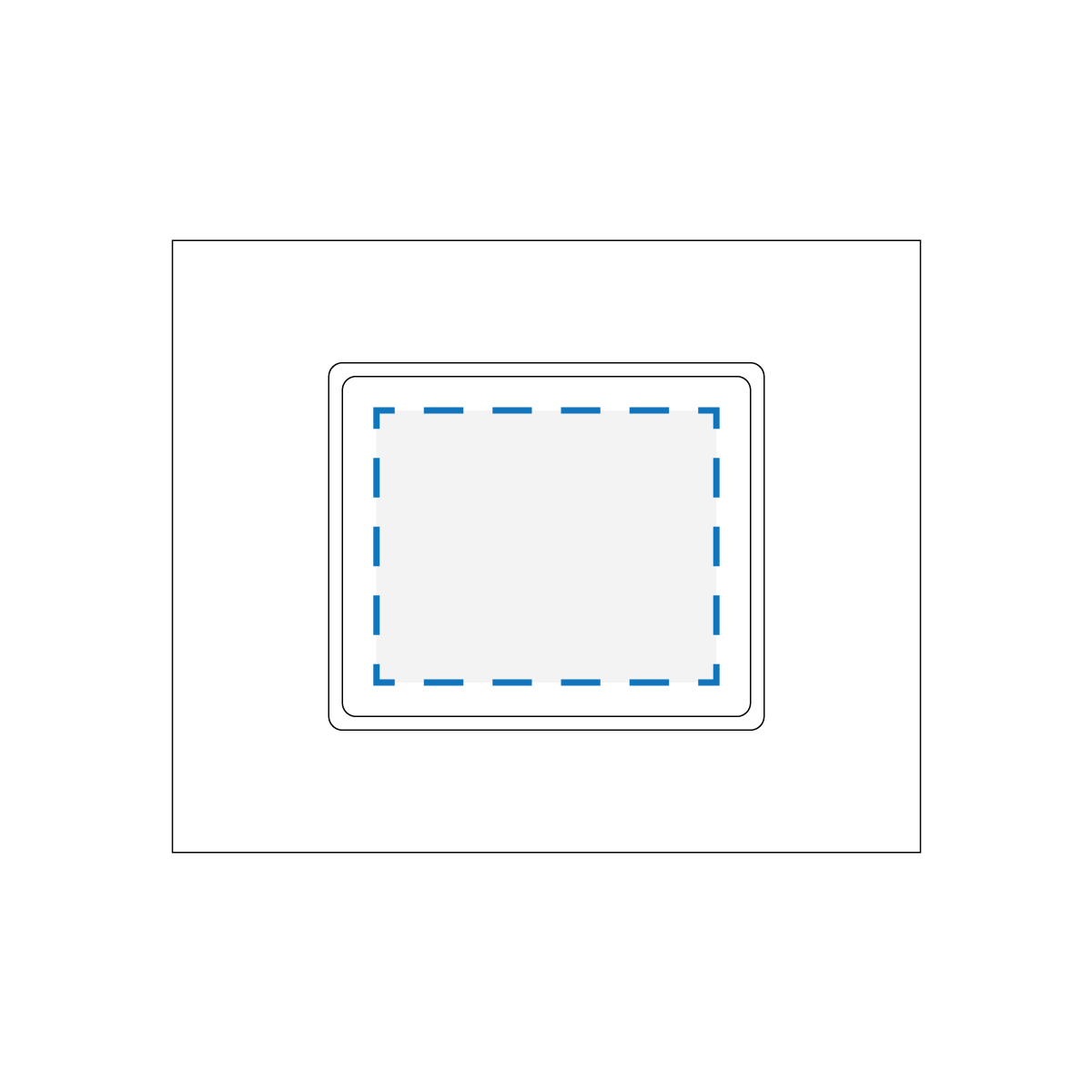 Full Colour Sticker Print Decoration Area (A)