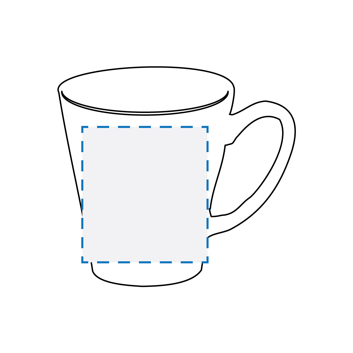 Dye Sublimation Print Decoration Area (Side 1)