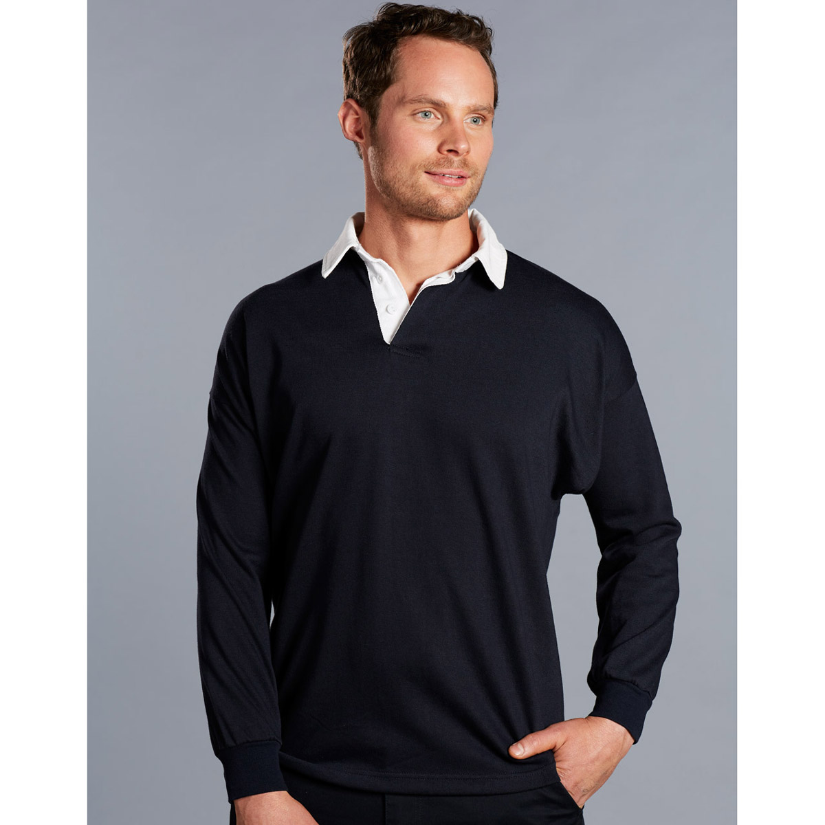Promotional Long Sleeve Rugby Tops 