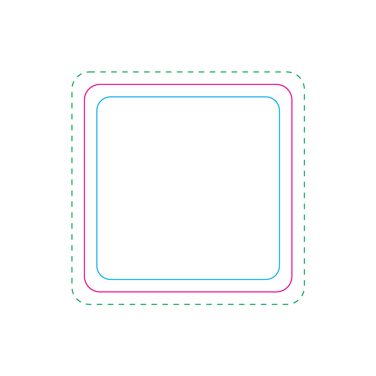 Digital Label Print Decoration Area (Front 50x50mm)